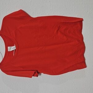 Athelta red athletic short sleeve top